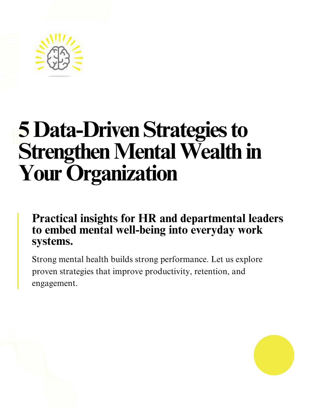 Data Driven Strategies to Strengthen Your Organization